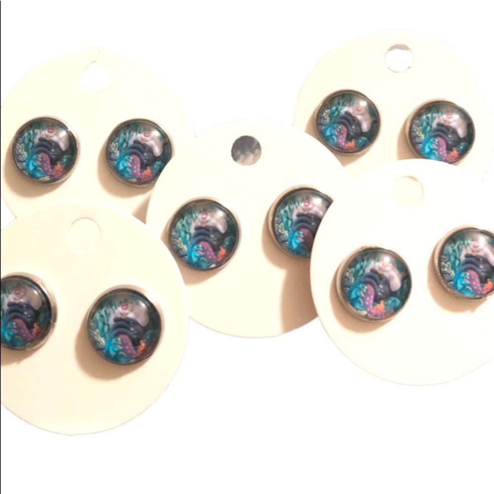 Ursula The Seawitch Stud Earrings